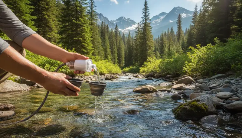 Herzstück Outdoor-Wasserfilter: Kartuschen