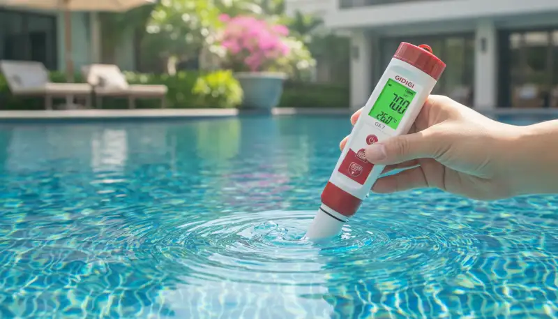 Kristallklares Wasser leicht gemacht: Das smarte 7-in-1 Messgerät für Pool & Co.