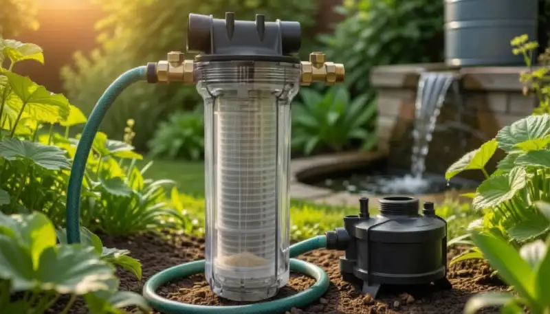 Nie wieder Sand in der Pumpe: Warum der 1 Zoll Vorfilter für Gartenpumpen unverzichtbar ist