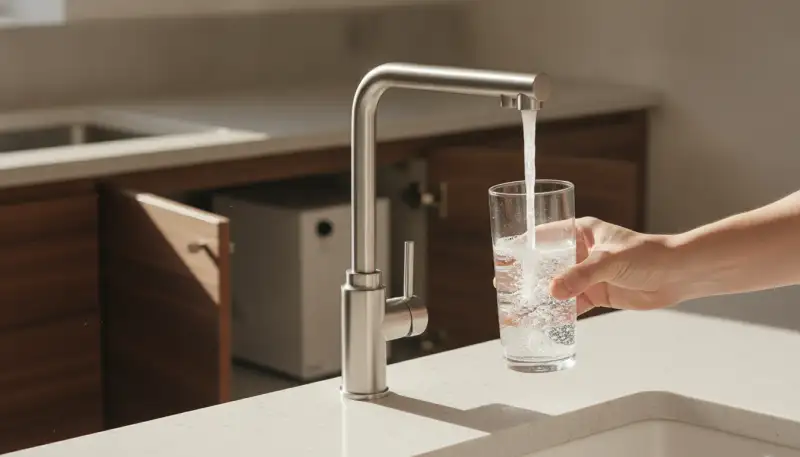 Sprudelwasser auf Knopfdruck: Untertisch-Wassersprudler